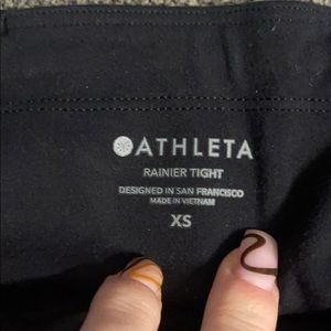 Black athleta rainier tights